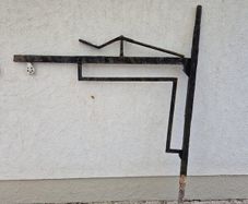 Antique Cast iron fire crane