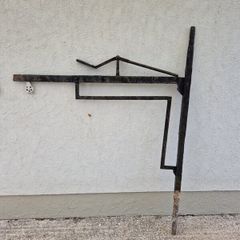 Antique Cast iron fire crane