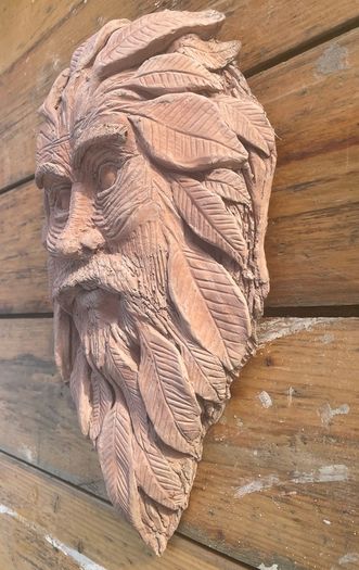 Handmade Greenman Outdoor garden wall display item