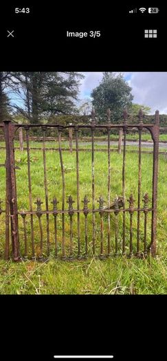 Pair of victorian wrought iron gates