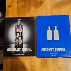 Absolute Books  X 2. The Absolute Vodka Advertising Story. 2 First Edition Large Volume 1x Hardback And 1x Paperback.  Both In Very Good Condition.  See Photos For Same.
