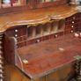 Victorian Renaissance Revival Mahogany Secretaire Bookcase Image 6