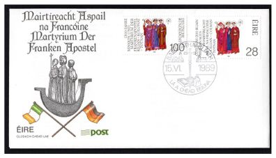 1989 Ireland 1300th Anniversary of the Martyrdom of Irish Missionaries to Germany (Franconian Apostles) Combination stamps An Post First Day Cover (FDC)