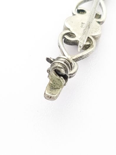 Whitby Jet Silver Brooch