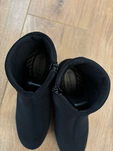 Black Wedge Ankle Boots Size 5