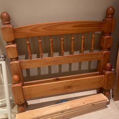 Practically As New - Lovely Solid Single Wooden Bed Frame - Can Deliver