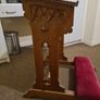 Antique Gothic Oak Prayer Bench Kneeler Stool Image 6
