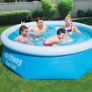 NEW SALE | 8ft Fast Set Pool | Above Ground Swimming Pool for Kids and Adults, Complete Inflatable Pool Set with Filter Pump, 2,100L Image 2
