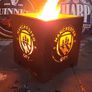 Precision laser cut Man City garden firepit Image 4