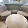 Coffee and gorgeous velvet swivel chairs Image 2