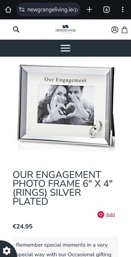 Newgrange Engagement Photoframe