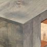 Console Table Grey 86x30x76 cm Solid Mango Wood Image 2