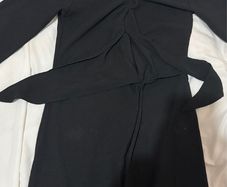 Zara Black Wrap Midi Dress