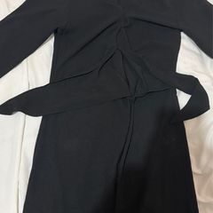 Zara Black Wrap Midi Dress