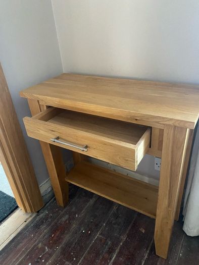 Solid Oak Console Table