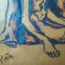 Pieta pyrography/pokerwork picture Image 4