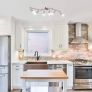 LED Ceiling Light Rotatable, 6 Way LED Ceiling Spotlight, Matt Nickel & Swivelling Design, Including 6 X 4W GU10 LED Bulbs (MULTIPLE COLOURS) Image 5