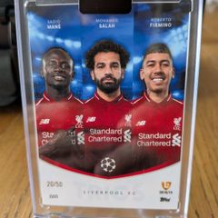 Topps Total Football 2026 Mane Salah Firmino Liverpool Trios Blue /50