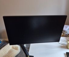 Monitor arm holder with monitor