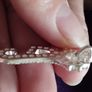 Silver 925, pendant "Seahorse" with rhinestones. Image 5