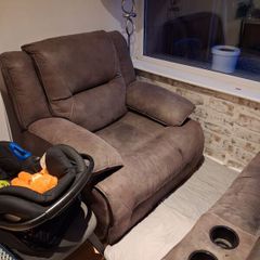 couch and recliner