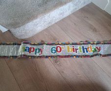 60th birthday banner