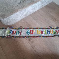 60th birthday banner