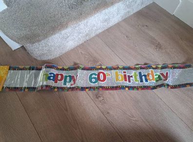60th birthday banner