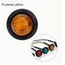10pcs of 3/4-inch Bullet-style Round LED Side Marker Lights, Suitable for 12V- 24V Trailers, Trucks, Image 2