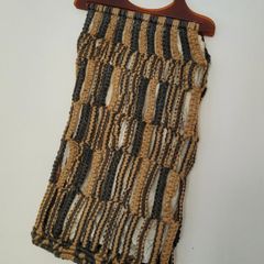 Vintage wool & lucite shopper