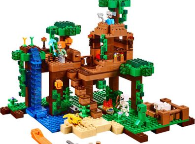 Lego Minecraft 21125: The Jungle Treehouse (2016) 100% Complete (NO BOX)