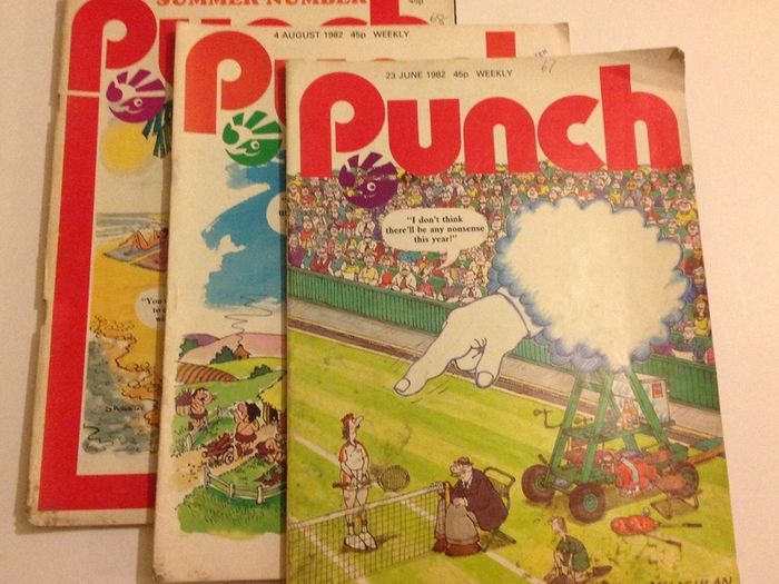 3 Vintage 1980s Punch Magazines