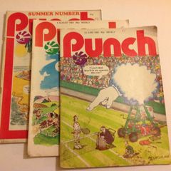 3 Vintage 1980s Punch Magazines