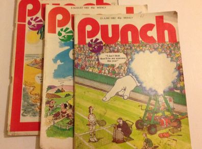 3 Vintage 1980s Punch Magazines