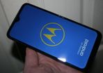 Motorola G8 Plus Dual Sim 64GB Cosmic Blue, Unlocked ( see photos - small crack in screen)