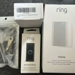 Ring Doorbell - Wired, with chime, transformer and mount.
