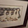 Vintage Cross Stitch "Gaggle of Geese" Framed Image 5