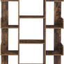 Rustic Industrial Bookcase Display Shelf 140cm Image 2