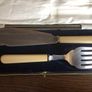 Vintage boxed Fish Serving Knife and fork Image 2