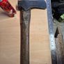 Vintage Forged Steel Axe  OHC Stamped Original Handle Mid 20th Century Image 2