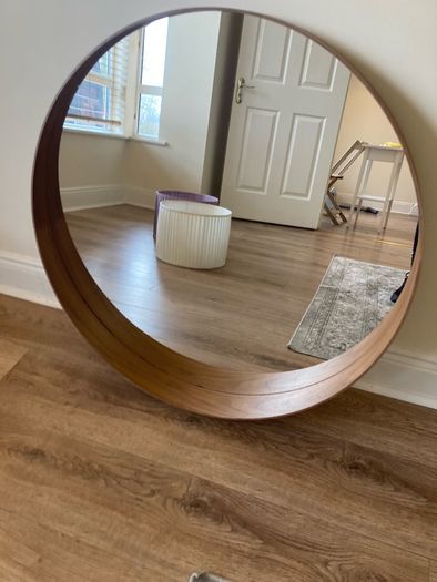 IKEA Walnut Veneer Mirror