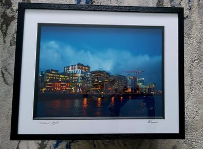 Dublin City Lights Framed Photography