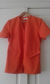 Vintage 70's Orange Top/Jacket/Blazer