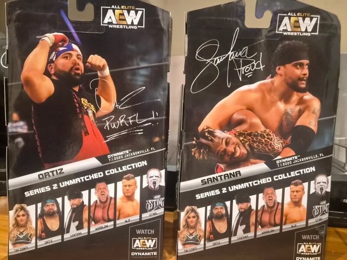 AEW Wrestling Figures - Santana and Ortiz