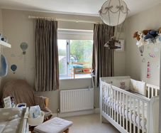 Mamas and Papas Sleigh Cot Bed and Changing Table
