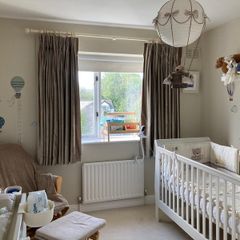 Mamas and Papas Sleigh Cot Bed and Changing Table