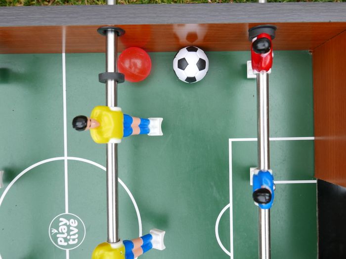 Wooden Mini Foosball Table