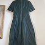 Sosandar Faux Leather Dress Size Uk 10 Image 9