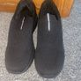 Black Slip-On Knit Trainers Image 2