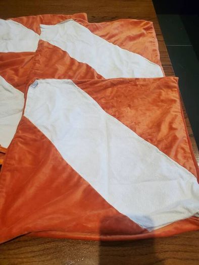 Orange Cushion Covers x4